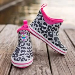 BUOY BOOTS KIDS ANKLE BOOTS CHEETAH