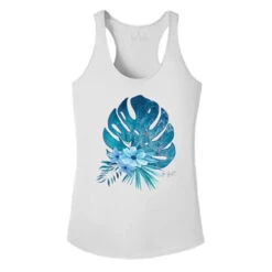 JESSIE JESSUP PERFORMANCE TANK TROPICAL BOUQUET