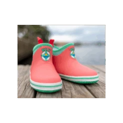 BUOY BOOTS KIDS ANKLE BOOTS CORAL / SEAFOAM