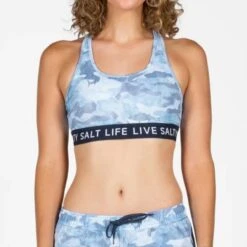 SALT LIFE INTO THE ABYSS SPORTS BRA