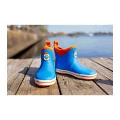 BUOY BOOTS KIDS ANKLE BOOTS BLUE / ORANGE