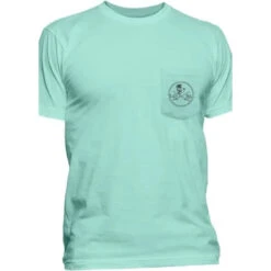 SALT LIFE SKULL AND POLES TEE -Fishing Product Shop salt life skull and poles pocket tee